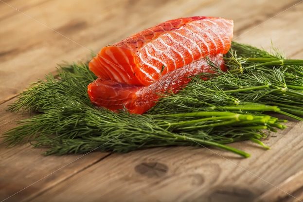 Two pieces of gravlax – Stock photos from around the world